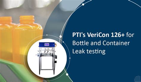 vericon bottle leak testing